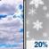 Today: Partly Sunny then Isolated Rain And Snow Showers