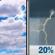 Monday: Mostly Cloudy then Slight Chance Showers And Thunderstorms