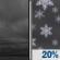Tonight: Cloudy then Isolated Snow Showers