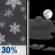 Saturday Night: Chance Light Snow then Partly Cloudy