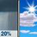 Sunday: Slight Chance Rain Showers then Mostly Sunny