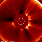 Latest LASCO C2 image of the Sun