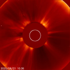 Latest LASCO C2 image of the Sun