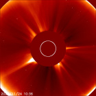 Latest LASCO C2 image of the Sun