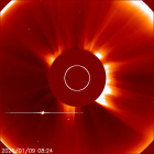 Latest LASCO C2 image of the Sun