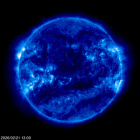 Click for time-lapse image of the sun